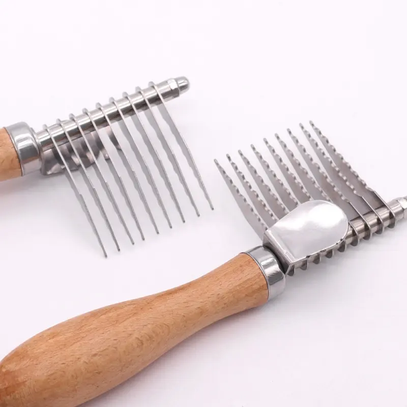 Our Dudu Dog Hair Removal Brush and Rake are used to remove hair knots from undercoat, perfect for Dudu Dogs, Poodles, Golden Retrievers, Cats, and other pets