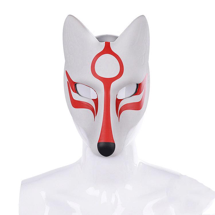Rt Props Masks Beaupretty Fox Japanese Kabuki Kitsune Masks for Men Women Children ...