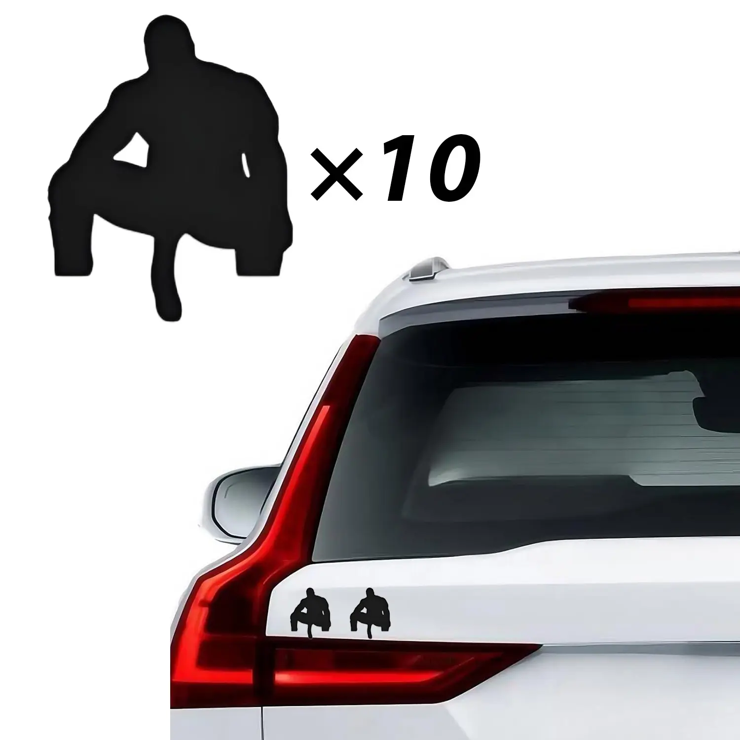 10PCS Funny Barry Waterproof Vinyl Car Stickers - Prank & Joke Stickers for Cars, Laptops, Windows - Decorative Automotive & Home Exterior Accessories, Sticker