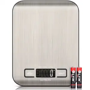 ULTREAN Digital Kitchen Scale 5000g/1g Multifunction Electric Food Scale with LCD Display High Precision Waterproof Measuring Scale for Home & Professional Use