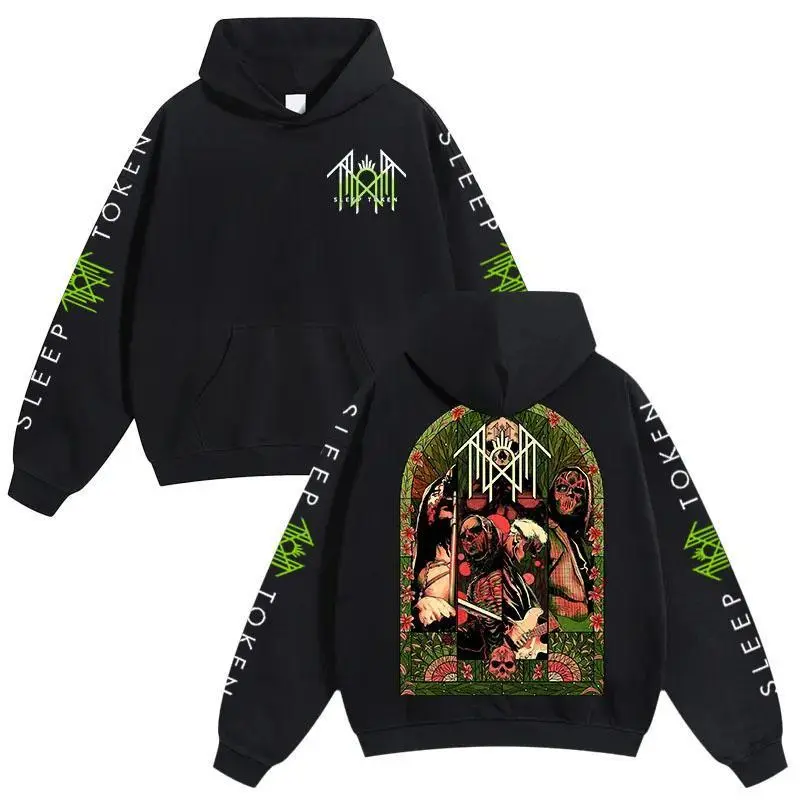 Token Norse Mythology Graphic Hoodie – Viking Warrior Art, Gothic Rune Design, Unisex Streetwear Hoodie for Fans of Dark Nordic Style
