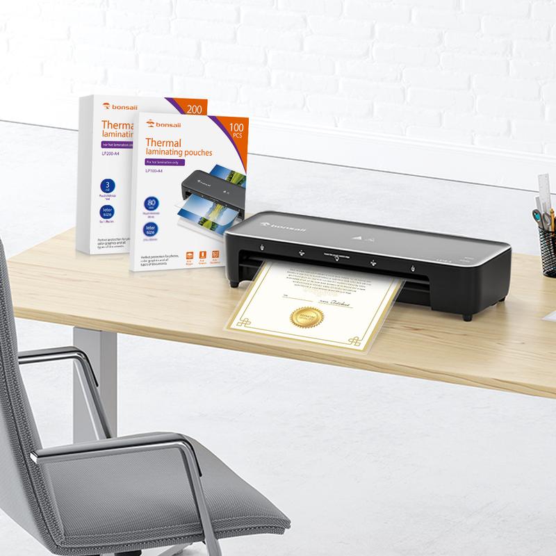 Bonsaii Laminating Sheets,100 PCS 3mil Thermal Laminating Pouches,9 x 11.5 inches, Letter Size,Clear and Durable,Suitable for Multiple Fields of Use