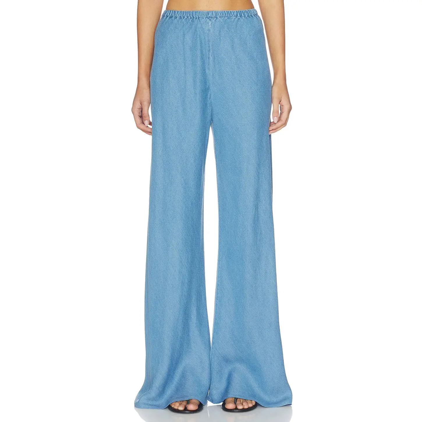 La Ligne Garment Dyed Colby Pants in Chambray