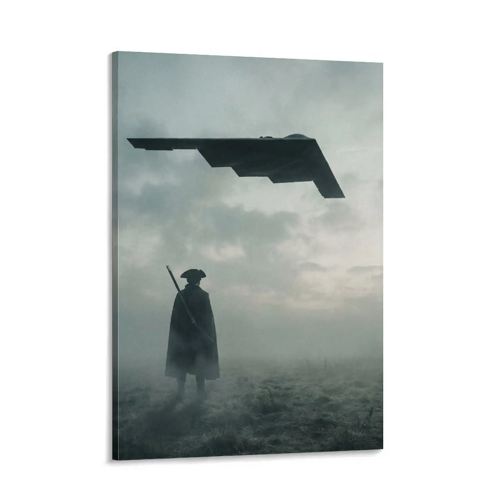 US Freedom B2 canvas poster, vintage military aviation canvas poster, US Air Force home decor. American patriotic airplane wall decoration, suitable for dormitories, offices, bedrooms, and living rooms