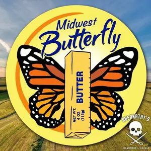 Unforgiven 'Midwest Butterfly' Sticker