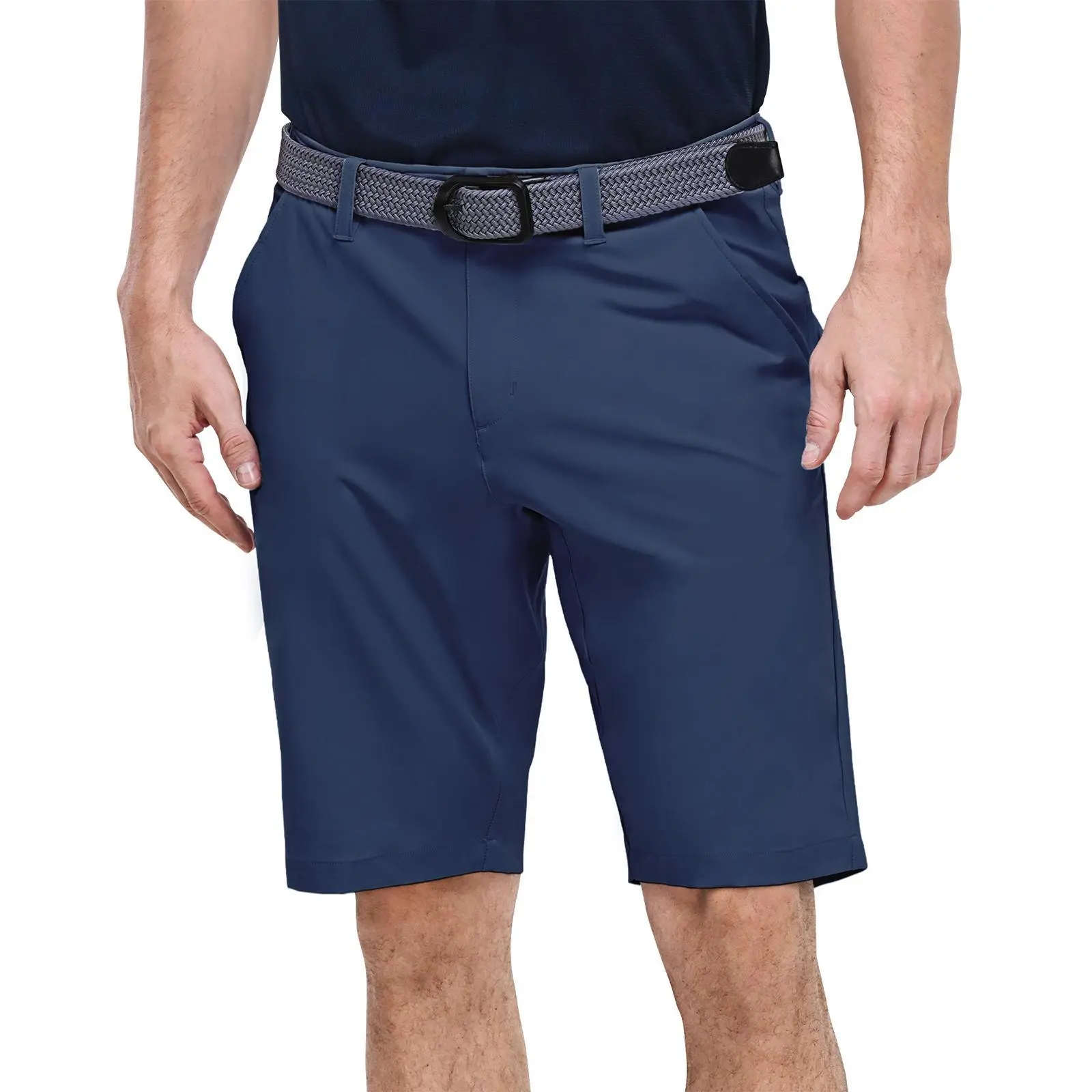 Outdoor Ventures Men's Golf Shorts - 11" Inseam, Classic-Fit, Flat Front, Stretch Elastic Fabric, UPF 50+ Activewear Men's Sports Shorts with Pockets for Summer Outings, Hiking