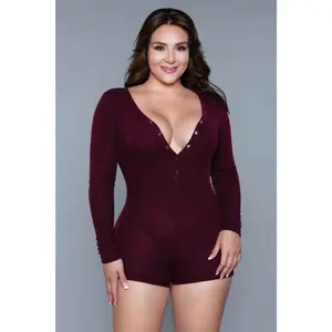 Nala Romper Burgundy