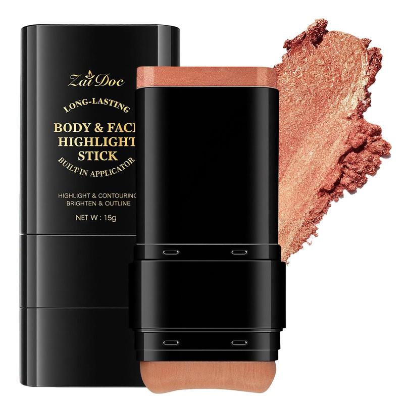 Dual-Ended Highlighter Liquid & Contouring Liquid For Face Shaping, Makeup, Cosmetic, Long-Lasting,Highlighter & Contour Duo, Perfect For Cool Tones, Buildable, Ultra-Blendable Contour, For All Skin Tones