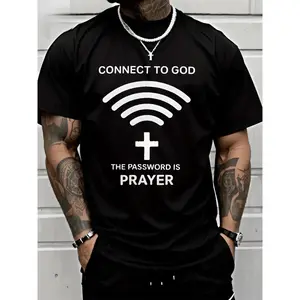 PAYEAH Connect To God The Password Ls PrayerT-Shirt 100% Heavy Cotton T Shirt