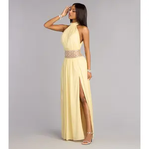 Monica Chiffon Embellished Formal Dress