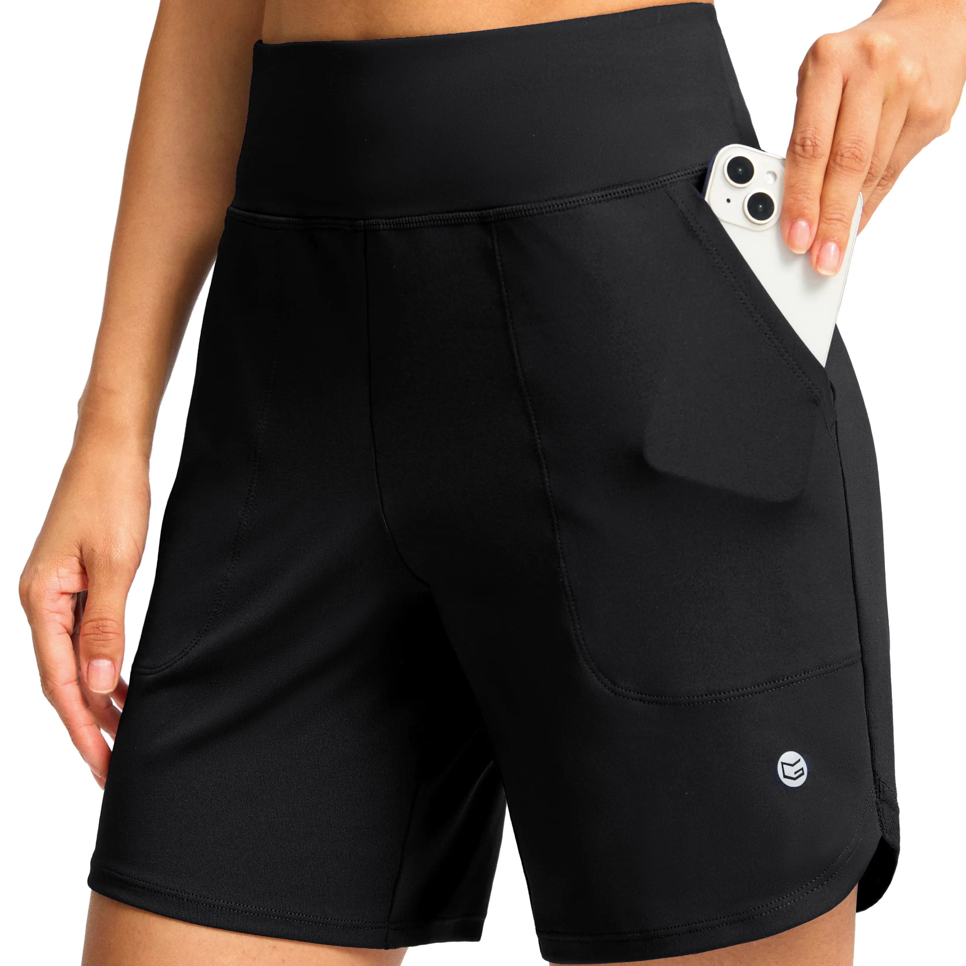 G Gradual Women's High Waisted Comfy Stretchy 6" Quick Dry Breathable Athletic Bermuda Shorts, Gym Bottoms for Summer Casual Workouts #TikTokShopStockUp, High Waisted Shorts, Comfy Stretchy Shorts