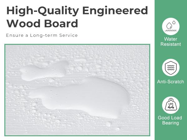 Dresser with 4 Drawers, Storage Tower, Organizer Unit, Fabric Dresser for Bedroom, Hallway, Entryway, Closets, Sturdy Steel Frame, Wood Top, Easy Pull Handle