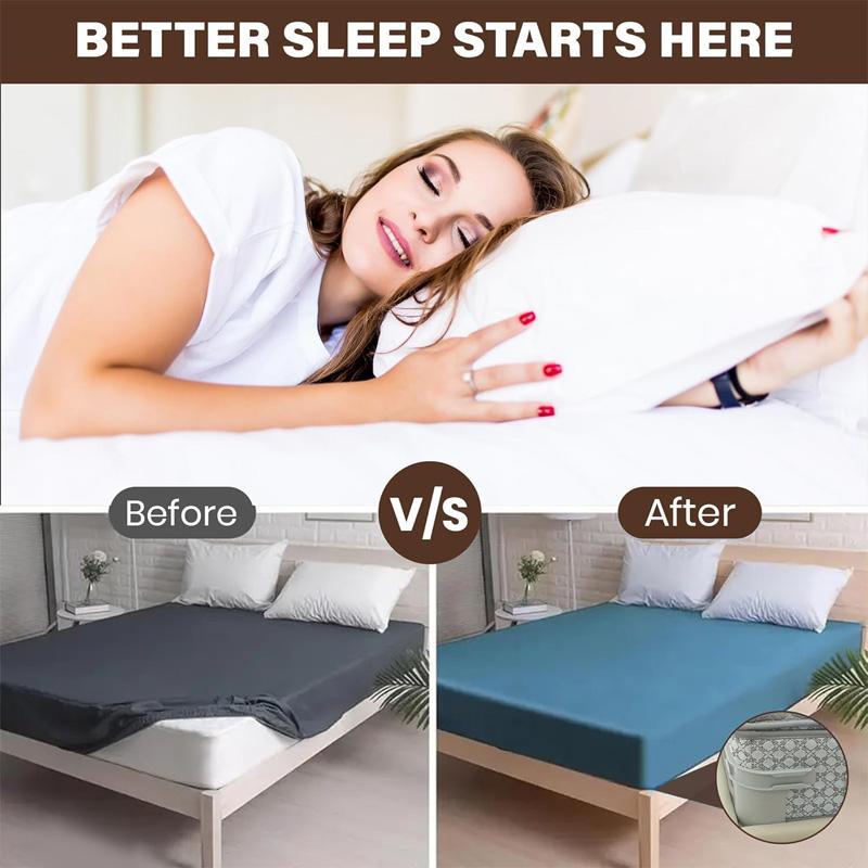 No-Slip Bed Sheet Holders with Locking Clips – Heavy Duty Grippers for Deep & Standard Mattresses (Twin/Full/Queen/King) – Keeps Fitted Sheets Tight All Night!