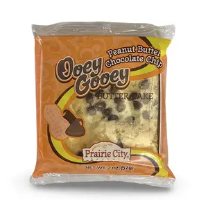 Prairie City Bakery Peanut Butter Chocolate Chip Ooey Gooey Butter Cakes Pack of 10