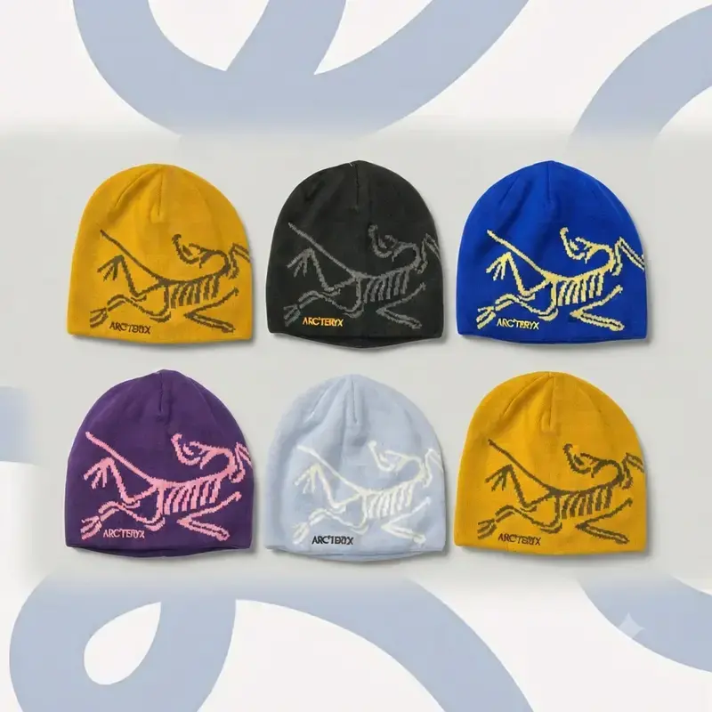 Arc'teryx Bird Logo Knit Beanie Winter Warm Stretch Skull Cap Unisex Multiple Colors #PremiumKnitwear #FashionBeanie