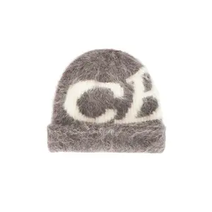 Cole Buxton Super Alpaca Beanie in Brown