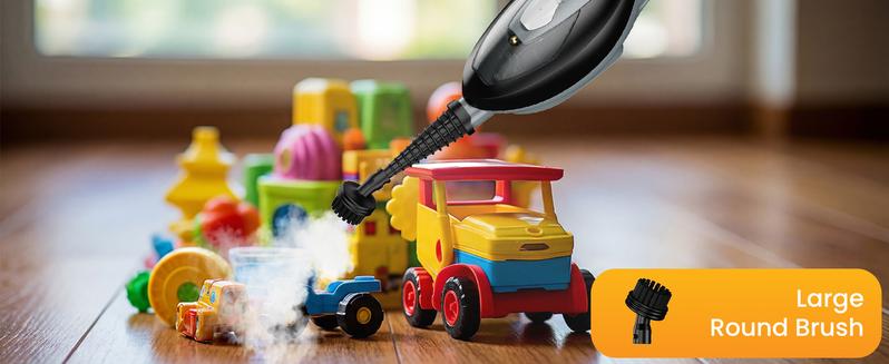 10-in-1 Steam Mop, 1550W Detachable Handheld Steam Cleaner for Floor Cleaning, 16FT Cord, 2 Washable Pads, Multi-Purpose Floor Steamer for Hardwood, Carpet, Tile, Grout, Windows