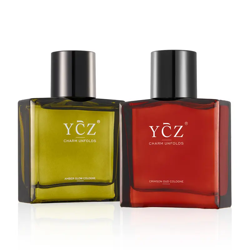 [YCZ] Men's Daily Scent Set | 2 × 50 mL | Crimson Oud & Amber Glow | Amber Glow Fruity Chypre | Cimson Oud Spicy Oriental | Egant Scent | Long-Lasting Vegan Cruelty-Free | Daily Wear Scented Fragrance Set,familyfun