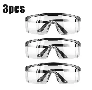 3-Pack Cycling Goggles - Eye Protection Industrial Wind and Dust Protective Laboratory Glasses