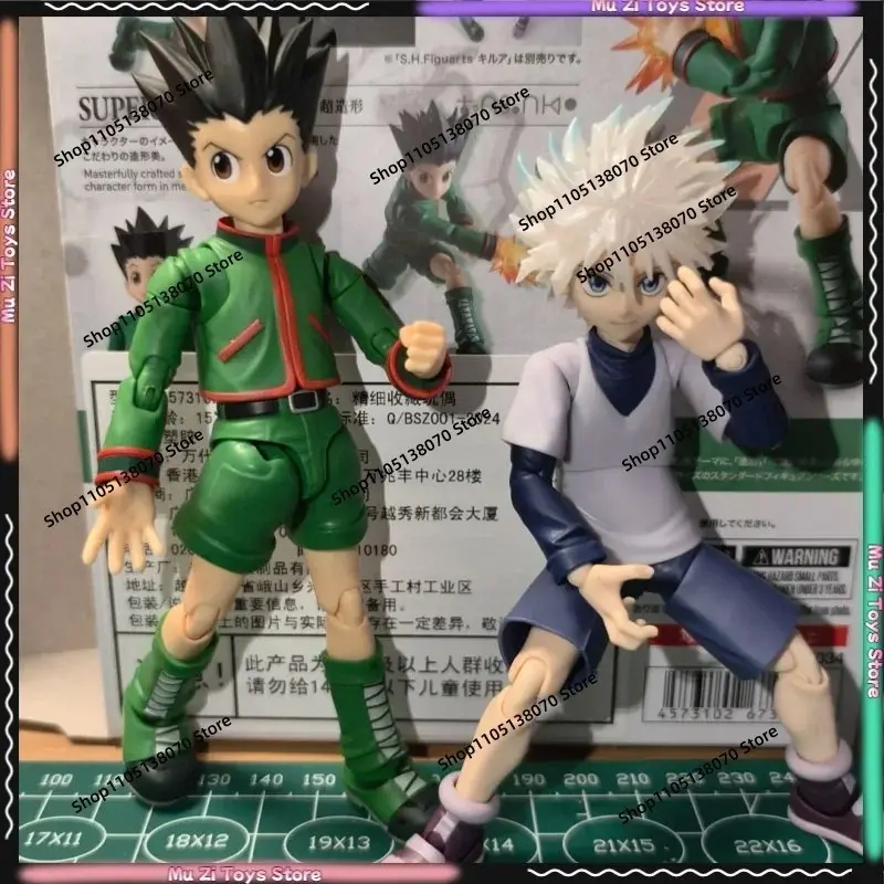 Shf Figuarts Shf Hunter X Hunter Killua Zoldyck Gon Anime Action Figure Model Finished Ornaments Gift Collection Toys