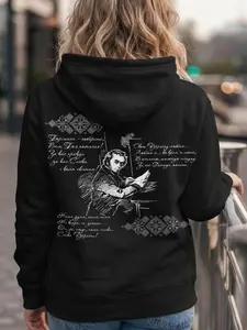 Taras Shevchenko Ukrainian Pride Hooded Sweatshirt ,Poetry Sweatshirt, Ukrainian Culture Graphic Hoodie, Stylish Ukraine Apparel