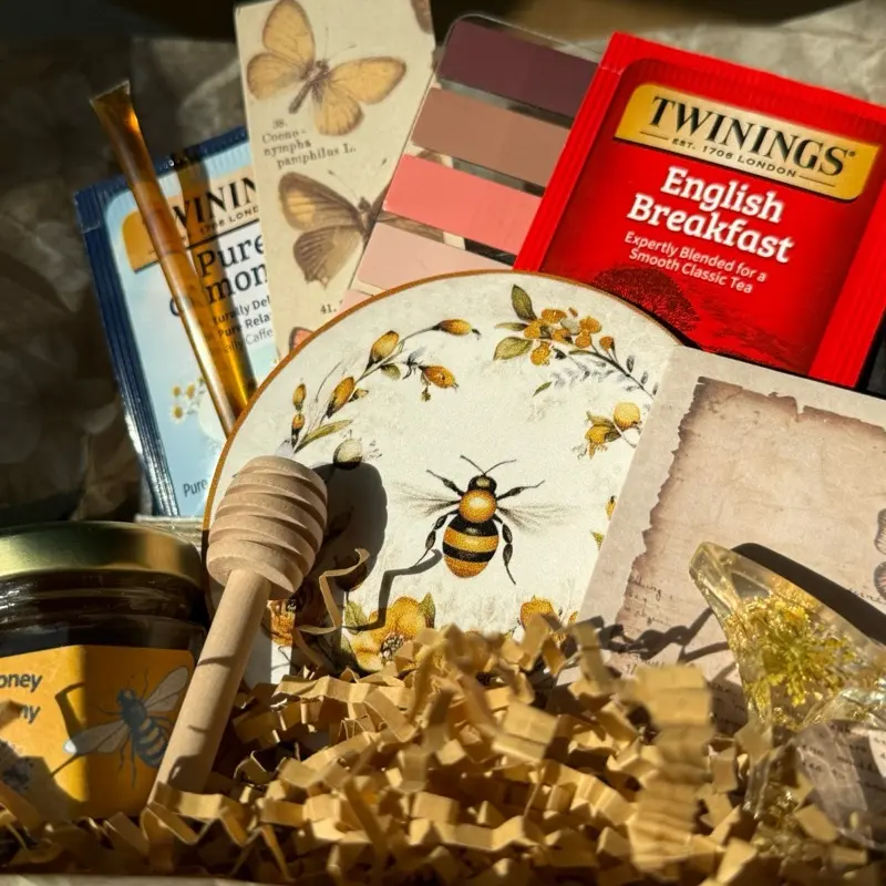 Cozy Reading Gift Box Tea Lover Set Book Self Care Graduation Mother's Day Easter Perfect for Tea Enthusiasts Readers and Self Care Lovers