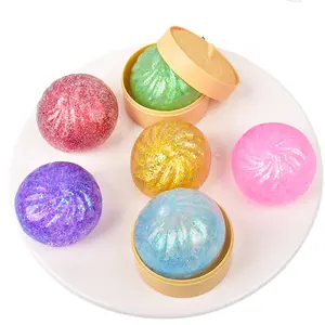 Dumpling Squishy - Mystery Bun Fidget Toy, Soft TPR Material, 9.5cm x 6cm, Stress Relief