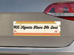 Ice Agents Car Magnet, Political Bumper Magnet, Anti ICE/ Anti Trump, Resist