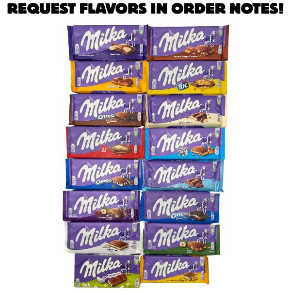 10 Milka Chocolate Bars - 10 Flavor Variety Pack - Request Flavors if You Would Like Too!