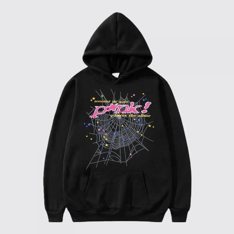 Men's Hip Hop Spider Web Pattern Graphic Alphabet Print Y2k Hoodie men woman print hoodie heavy-duty fashion sweatshirt fall outfit hoodies men Hip Hop Hoodie boyfriend christmas gifts boyfriend christmas gifts clearance deals today gifts for him washed m