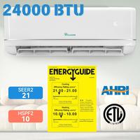 24000 BTU 220V / 21 SEER2 -- WiFi