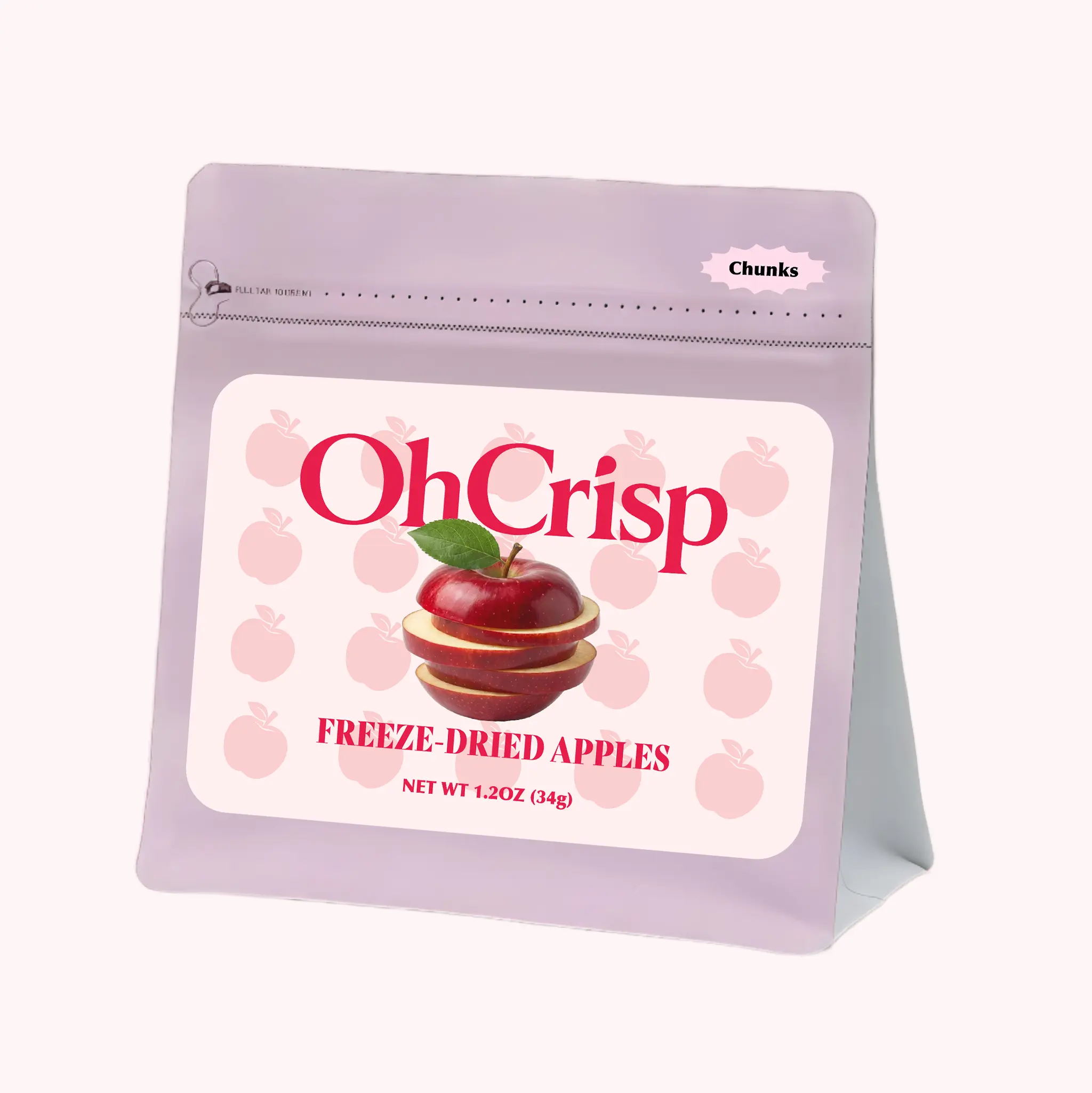 OhCrisp Freeze-Dried Fruit, No Added Sugar, Selected Varieties, Ripened-Picked, Healthy Dried Snack (Varieties: Strawberry, Mango, Coconut, Pineapple, Apple, Peach, Banana, Jujube, Melon, Fig Halves, Jackfruit, Lychee)