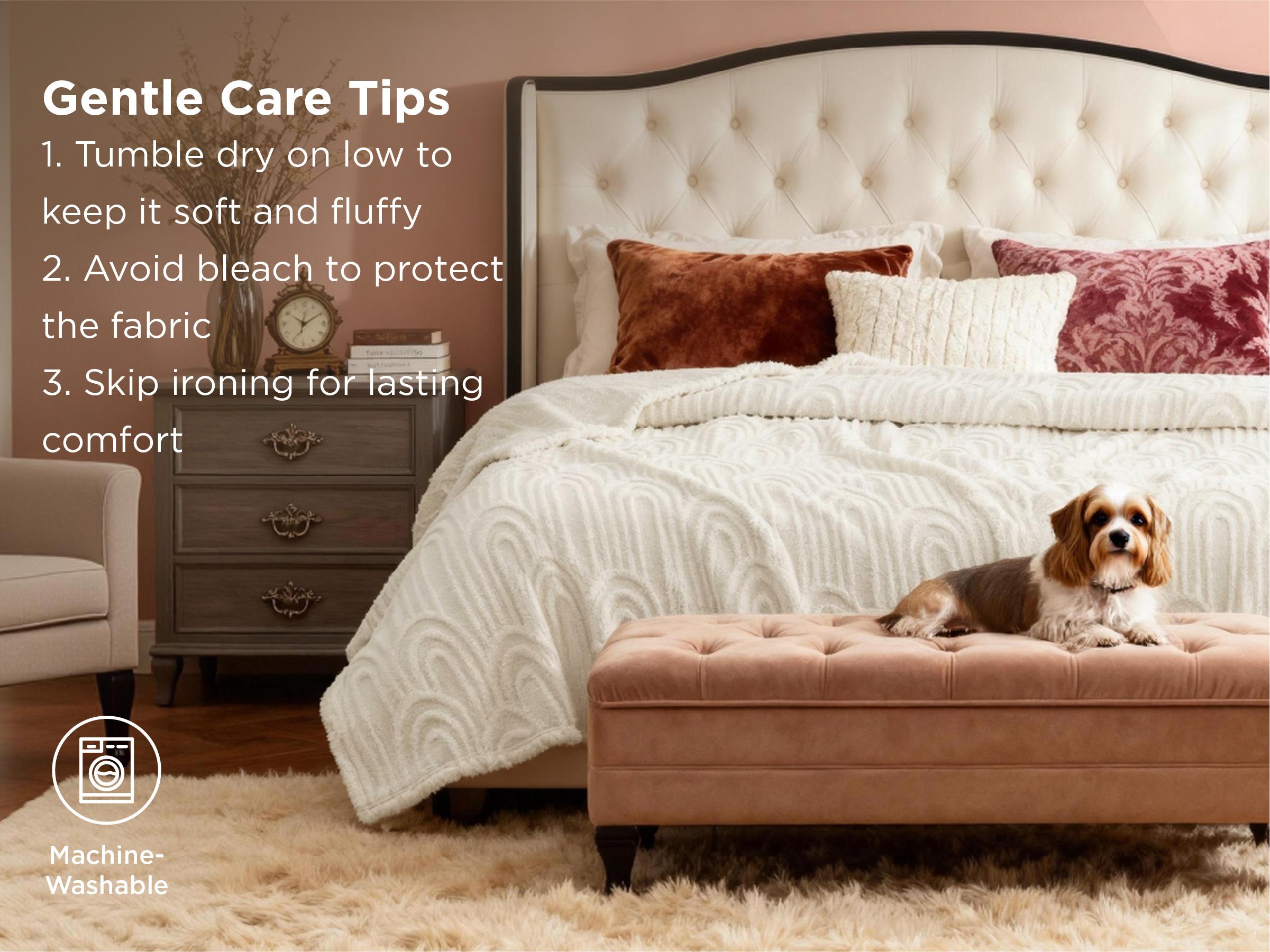 【Spring Glow Up】Bedsure GentleSoft Fleece Blanket for Bed - Distinctive Arches,Super Soft & Cozy, Fluffy Blankets for Women & Girls, Ideal for Sofa & Couch, Boho CharmArtfully Embossed Pattern Adds Amodern Flair To Your Cozy Decor,All-Season