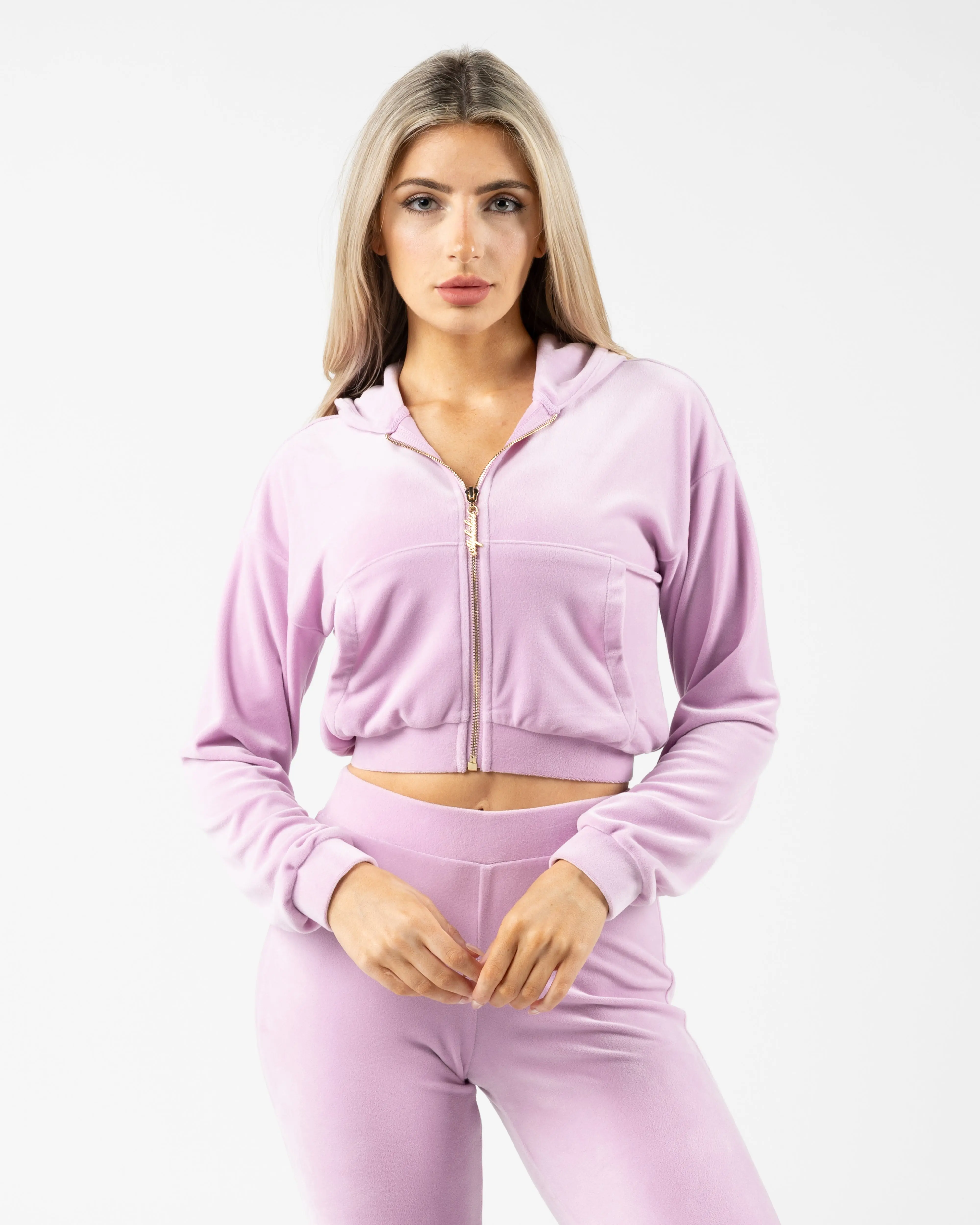 Velour Zip Hoodie - Poise