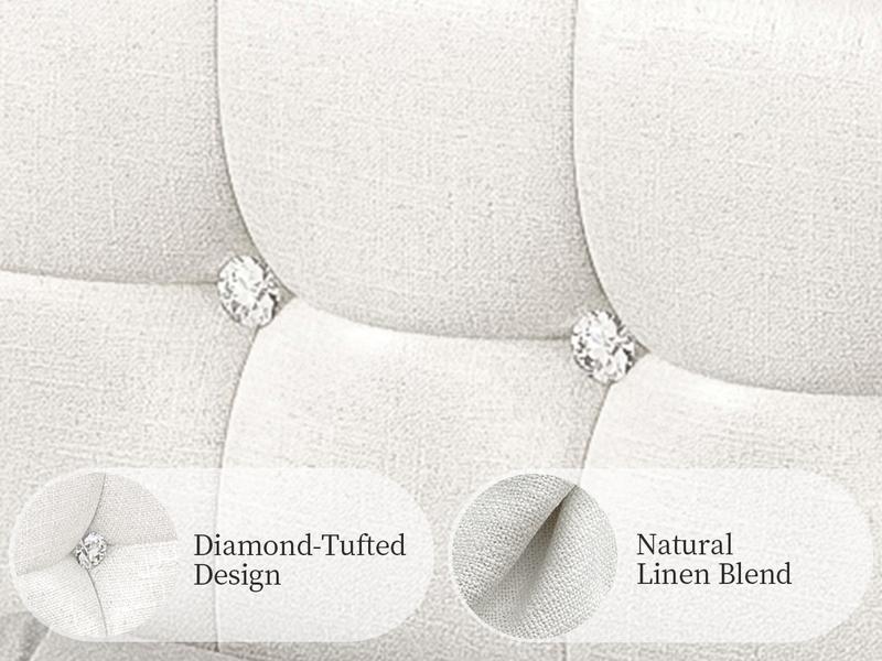 California King Bed Frame with Bookcase Storage Headboard and 2 Drawers, 52" Ultra-High LED Bedframe with Charging Station, Linen Upholstered Crystal Button Tufted Wingback Beds with Footboard,Black/White/Cream/Gray