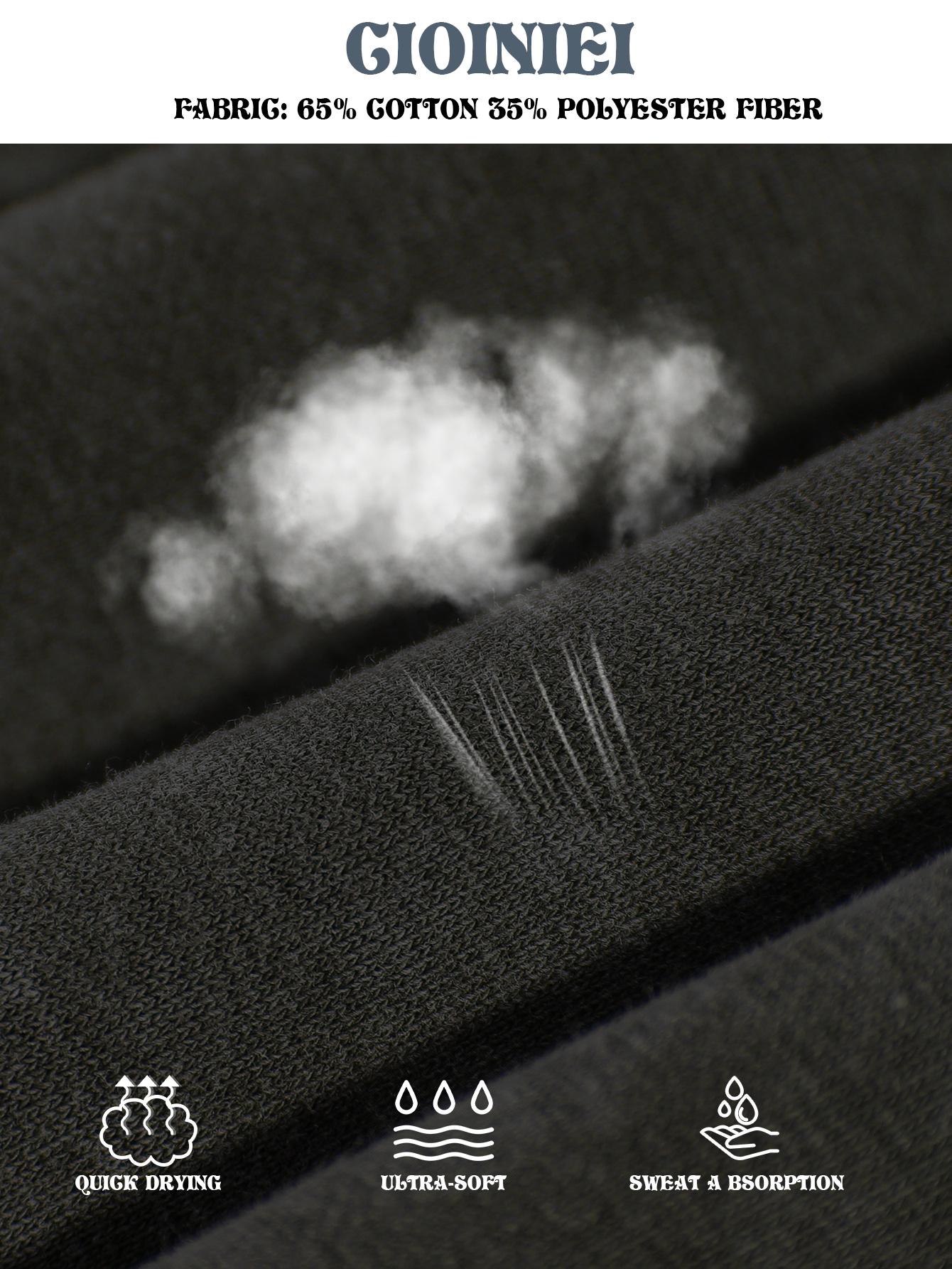 Men's Regular Fit Plain Crewneck Sweatshirt Long Sleeve Pullover Warm Comfortable Ribbed Classic Top Casual Long Sleeve for Fall Winter Menswear