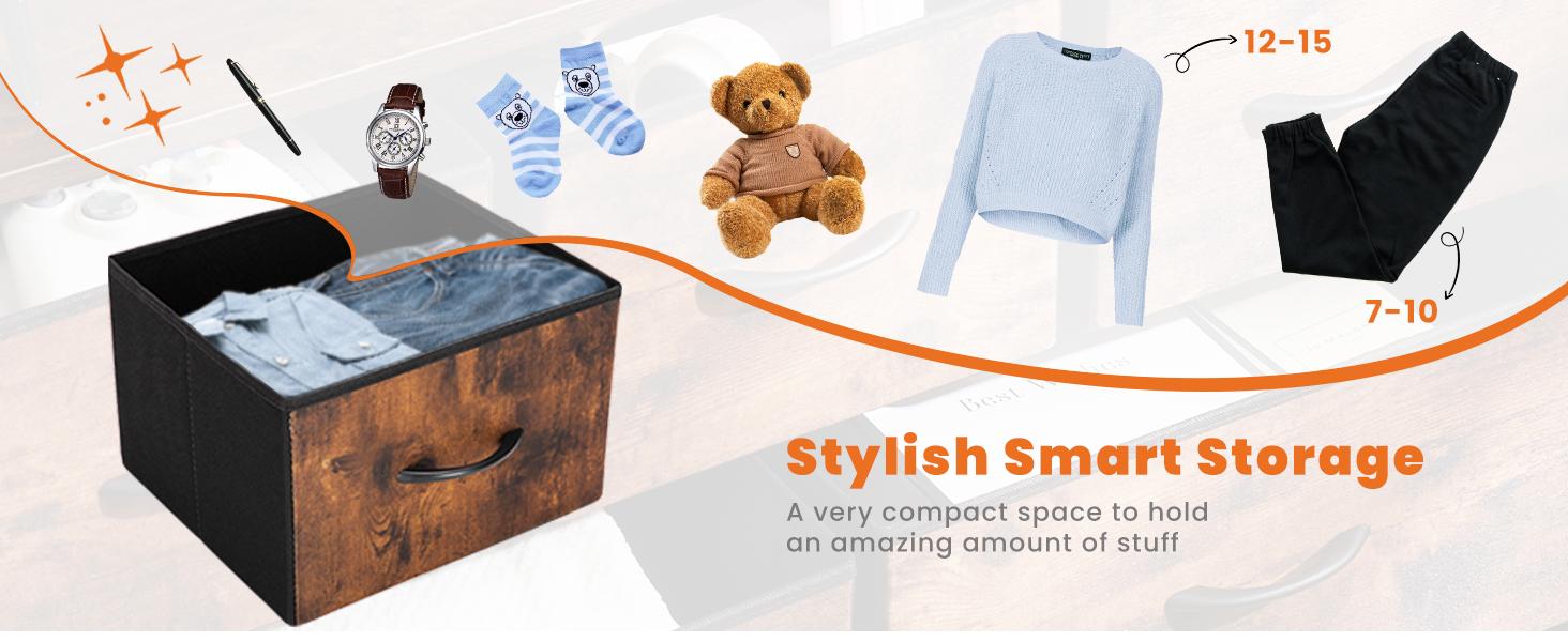 Dresser TV Stand, Entertainment Center with 5 Fabric Drawers, Media Console Table for TV with Open Storage Shelf Dresser Dresser TV Stand, Entertainment Center with 5 Fabric Drawers, Media Console Table for TV with Open Storage Shelf Dresser