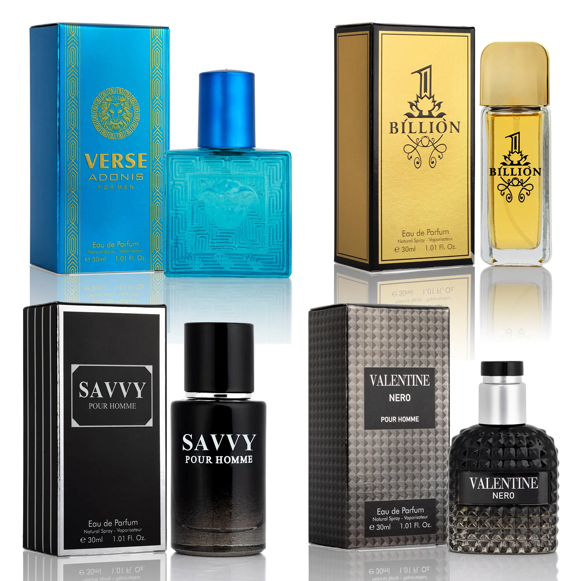 NOVOGLOW Signature Cologne Gift Set for Men, 4-Piece Fragrance Variety with Woody, Spicy & Citrus Aromatics, 4 x 30ml Travel Sprays, Mens Gifts for Birthday, Ginger, Signature Scent, Boyfriend Birthday Gift, Anniversary Gift For Him