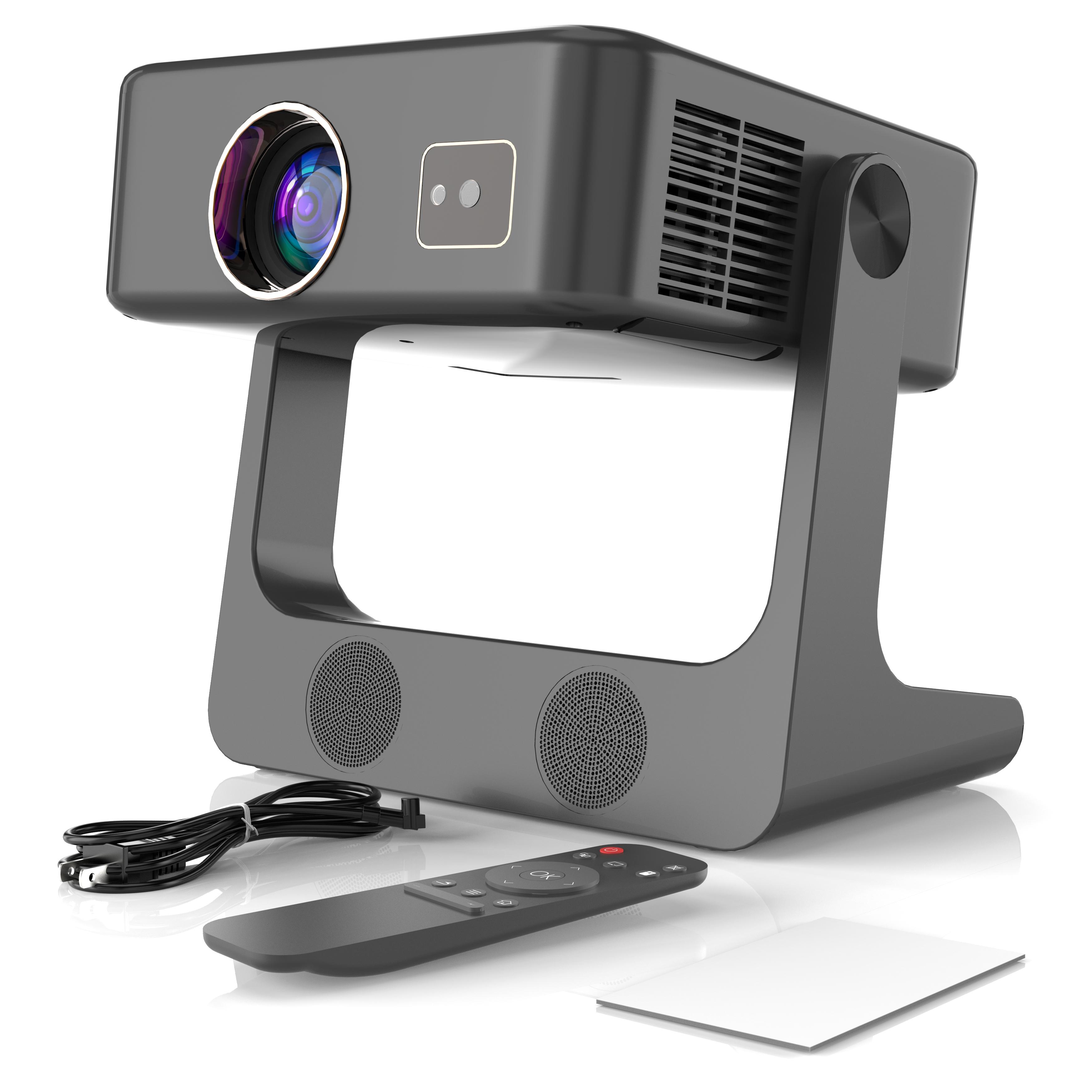 XBJ Google TV/Voice Control]Smart Projector with WiFi 6 and