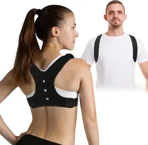 Adjustable back shoulder posture corrector belt clavicle spinal support home office sport upper back neck brace