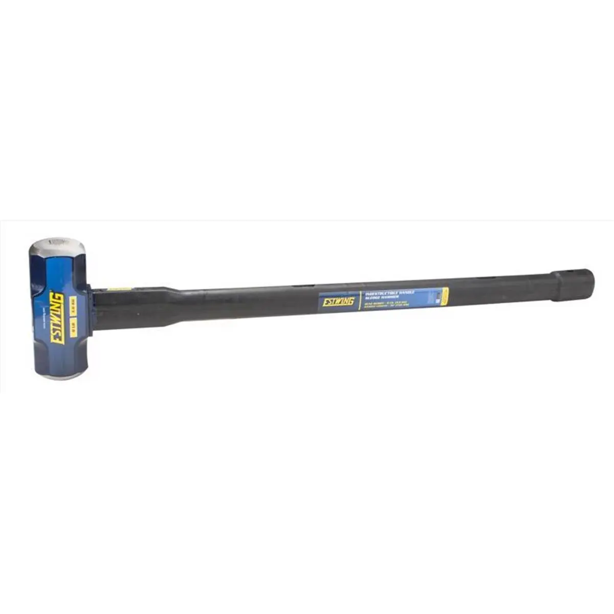 Estwing 8 lbs Double Bit Sledge Hammer - Forged Blade Steel Head, 30 in. Ergonomic Non-Slip Metal Handle, Durable Heavy-Duty Hand Tool for Construction Work