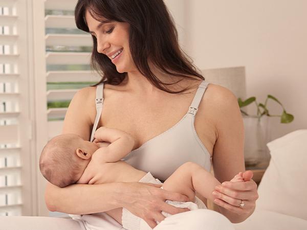 【Summervibes 】Momcozy Nursing Bras for Breastfeeding, Pumping Bra，FB029 Seamless Ultra Comfort Maternity Bra with Performax Technology U Neck Pregnancy Bra maternity  undies