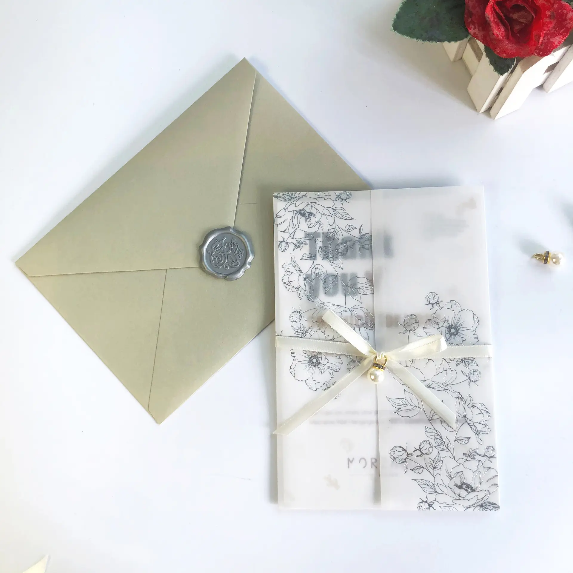 Transparent Tracing Paper Wedding Invitation Cards - Modern Holiday, Birthday Festive Party Home Supplies