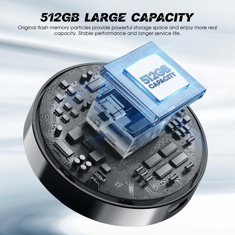 DIGIERA Magnetic Portable SSD 1TB/2TB/512GB Compatible with iPhone 15/16 & Android Type-C Up to 2000MB/s Read Speed for Content Creators - External Storage