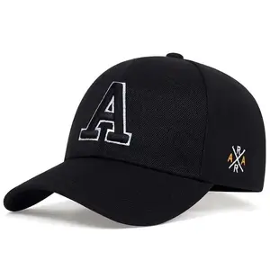 Unisex Bold Letter "A" Embroidered Baseball Cap |   Adjustable Cotton Dad Hat - UV Protection, Perfect for Spring Autumn Streetwear & Casual Looks
