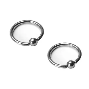 Captive Bead Rings - G23 Solid Titanium - Pair