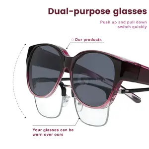 GGIRL Polarized Lenses Sunglasses ( Can be worn over regular glasses) - Oversized  Frame,UV-Protective Lensesand,  For Driving, Fishing & Daily Outdoor Activities, Stylish Women and Man Eyewear Accessory