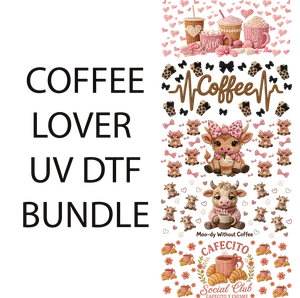 coffee lover uv dtf bundle for cup making