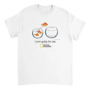 FEEGO I Just Gotta Be Me Goldfish T-Shirt, Animal Tee, Gifts Shirt, Unisex Vintage Graphic Tees Gothic Grunge Y2k Emo Scene Amity Affliction Style Clothes Men Women Streetwear
