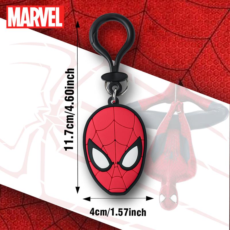 Marvel Spider Man PVC Keychain 1PC Official License Bag Clip Super Hero Style Charms Anime Figure Collector Keyring Backpack Decor Durable PVC Soft Rubber Gift
